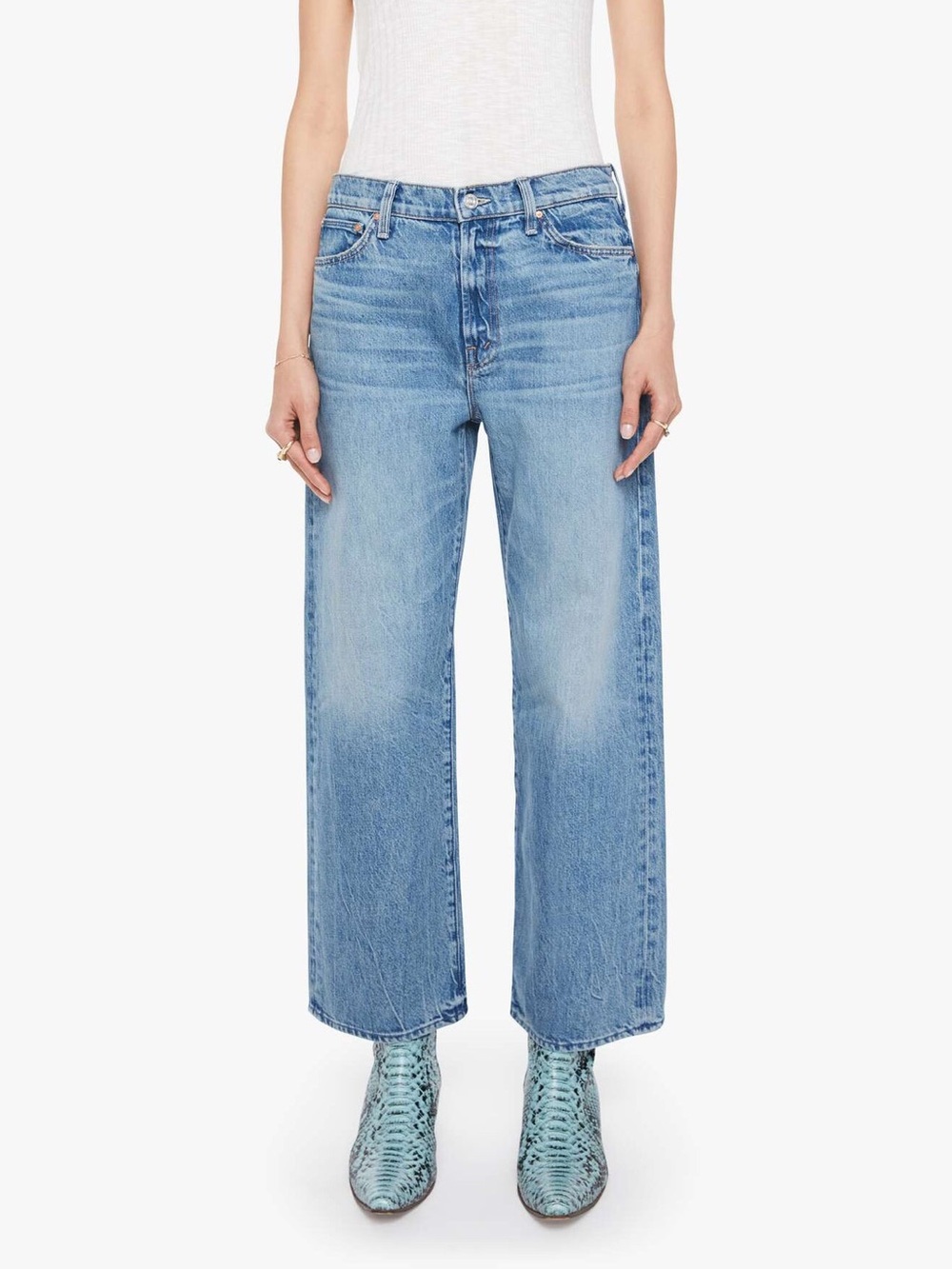 NWT MOTHER Dodger Flood Jean